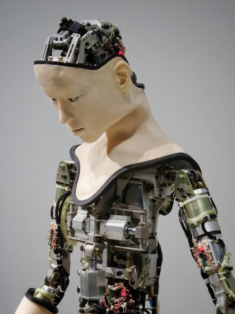 Roboter - KI Visuelle Untermalung des Abschnitts über Roboter und KI in der Medizin.